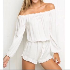 Brandy Melville white Romper